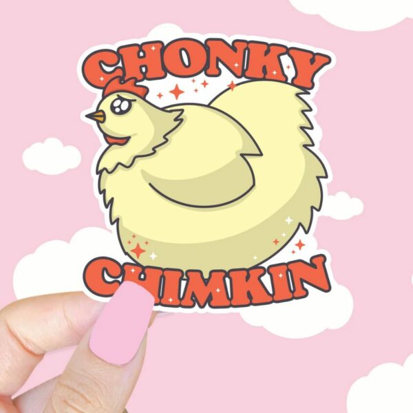 A graphic of Chonky Chimkin Sticker available on HeckinMagical.com