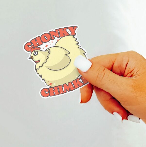 A graphic of Chonky Chimkin Sticker available on HeckinMagical.com