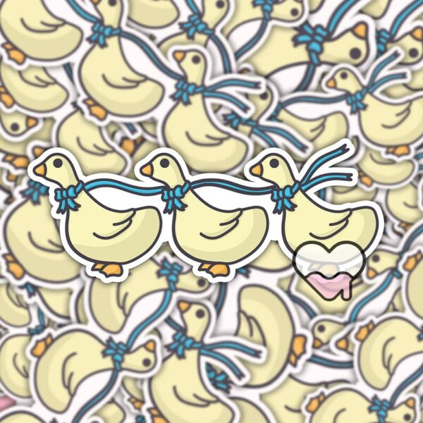 A graphic of Goose Parade Sticker available on HeckinMagical.com