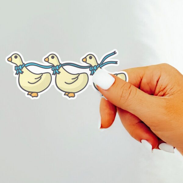 A graphic of Goose Parade Sticker available on HeckinMagical.com