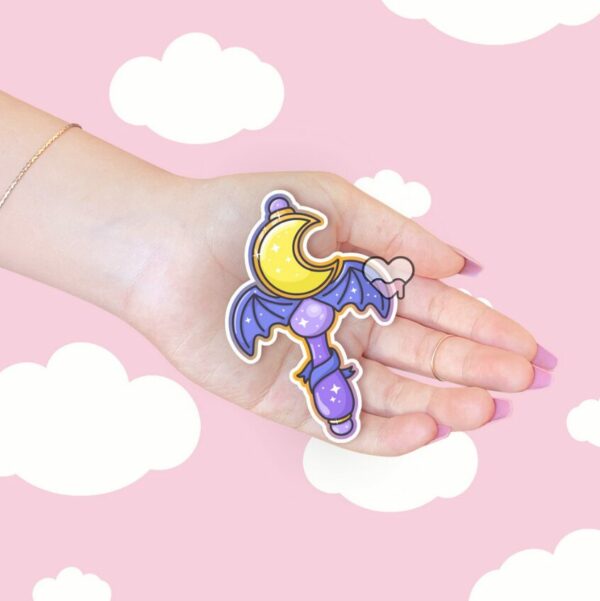 A graphic of Magical Girl Bat Wand Sticker available on HeckinMagical.com