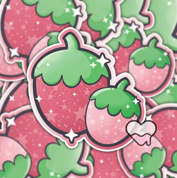 A graphic of Sparkleberry Sticker available on HeckinMagical.com