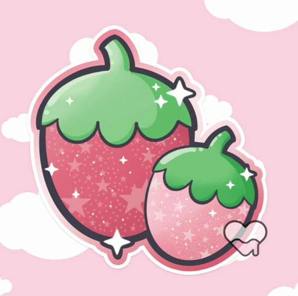 A graphic of Sparkleberry Sticker available on HeckinMagical.com