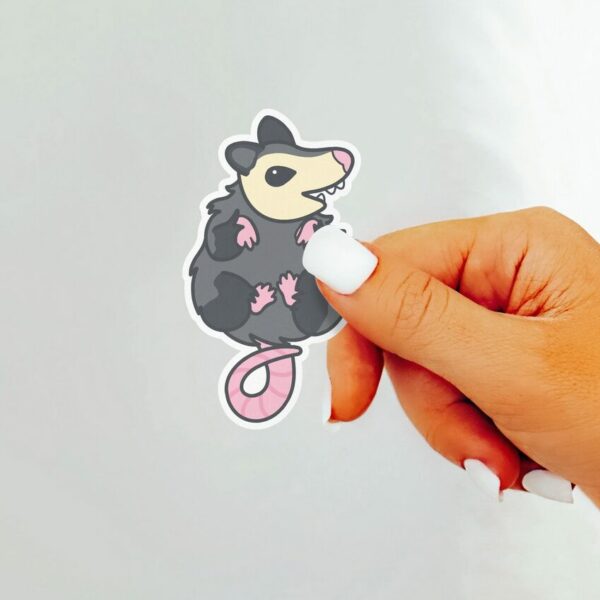 A graphic of Squishy Possum Sticker available on HeckinMagical.com