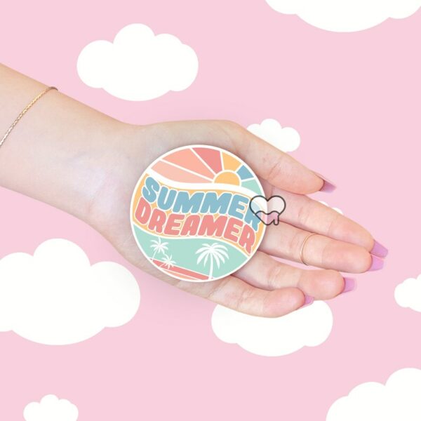 A graphic of Summer Dreamer Sticker available on HeckinMagical.com