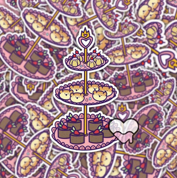 A graphic of Sweet Treat Tray Sticker available on HeckinMagical.com