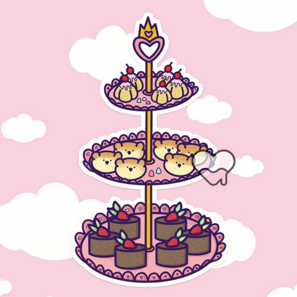 A graphic of Sweet Treat Tray Sticker available on HeckinMagical.com