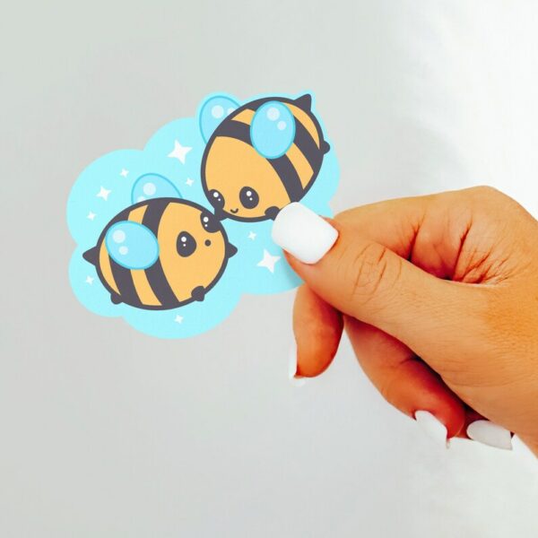 A graphic of Bumbly Bee Bee Bros Sticker available on HeckinMagical.com