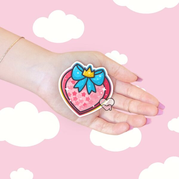 A graphic of Magical Girl Heart Shield Sticker available on HeckinMagical.com