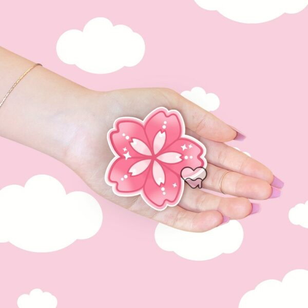 A graphic of Sakura Flower Sticker available on HeckinMagical.com