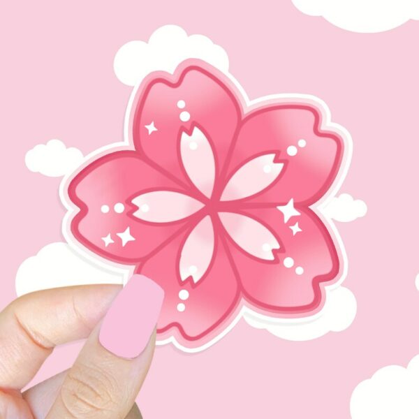 A graphic of Sakura Flower Sticker available on HeckinMagical.com