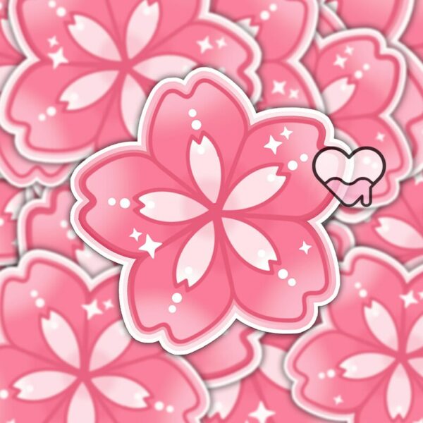 A graphic of Sakura Flower Sticker available on HeckinMagical.com