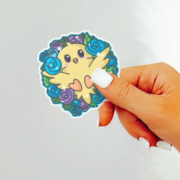 A graphic of Spring Canary Sticker available on HeckinMagical.com