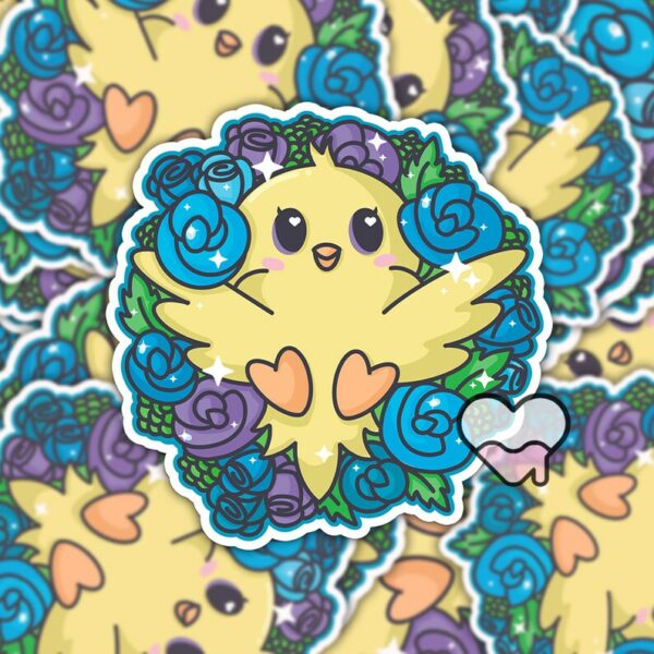 A graphic of Spring Canary Sticker available on HeckinMagical.com